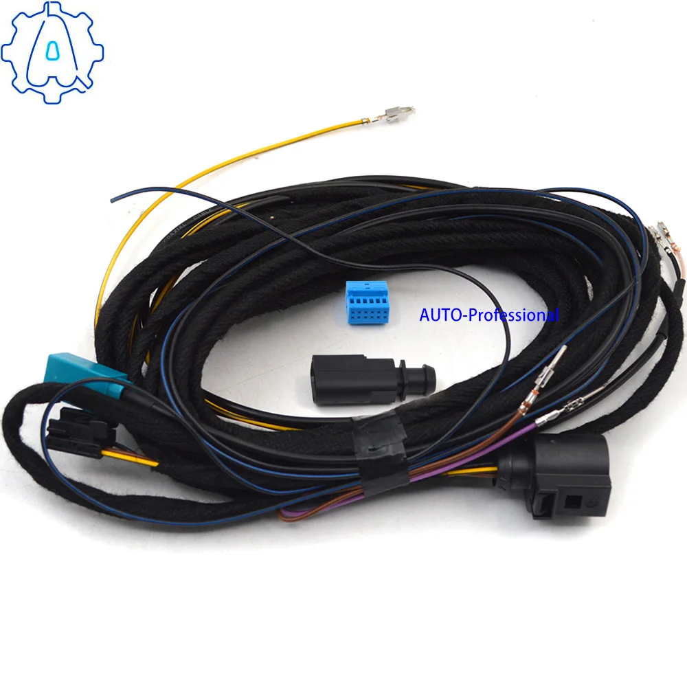 For VW Golf 7 2015-2018 MK7 PASSAT B8 POLO 5GG827469F Low Line For VW Flip logo Rear View Camera Reversing Camera Cable Harness