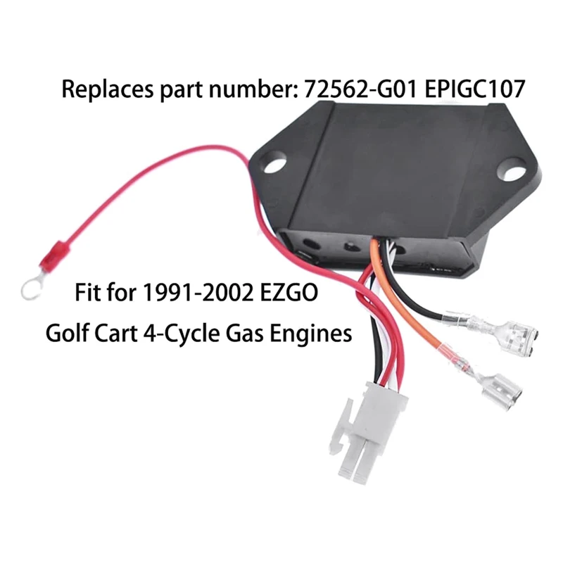 CDI Ignitor Module Replacement For EZGO Golf Cart 4-Cycle Gas Engines 1991-2002 72562-G01 EPIGC107