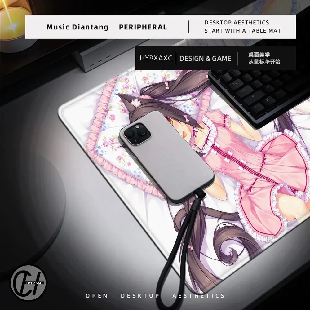لوحة ماوس XXL Home HD مكتب الكمبيوتر الحصير مسند الماوس Nekopara السجاد ألعاب مكتب كمبيوتر محمول لينة ماوس حصيرة سطح المكتب ماوس الوسادة