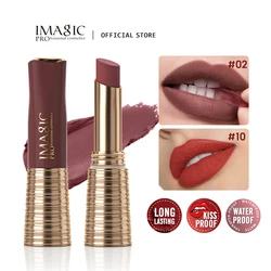 Imagic Lippenstift matt langlebigen No-Stick Lippenstift wasserdicht Make-up Lippenstift wisch frei klassische hoch pigmentierte Lippen tönung