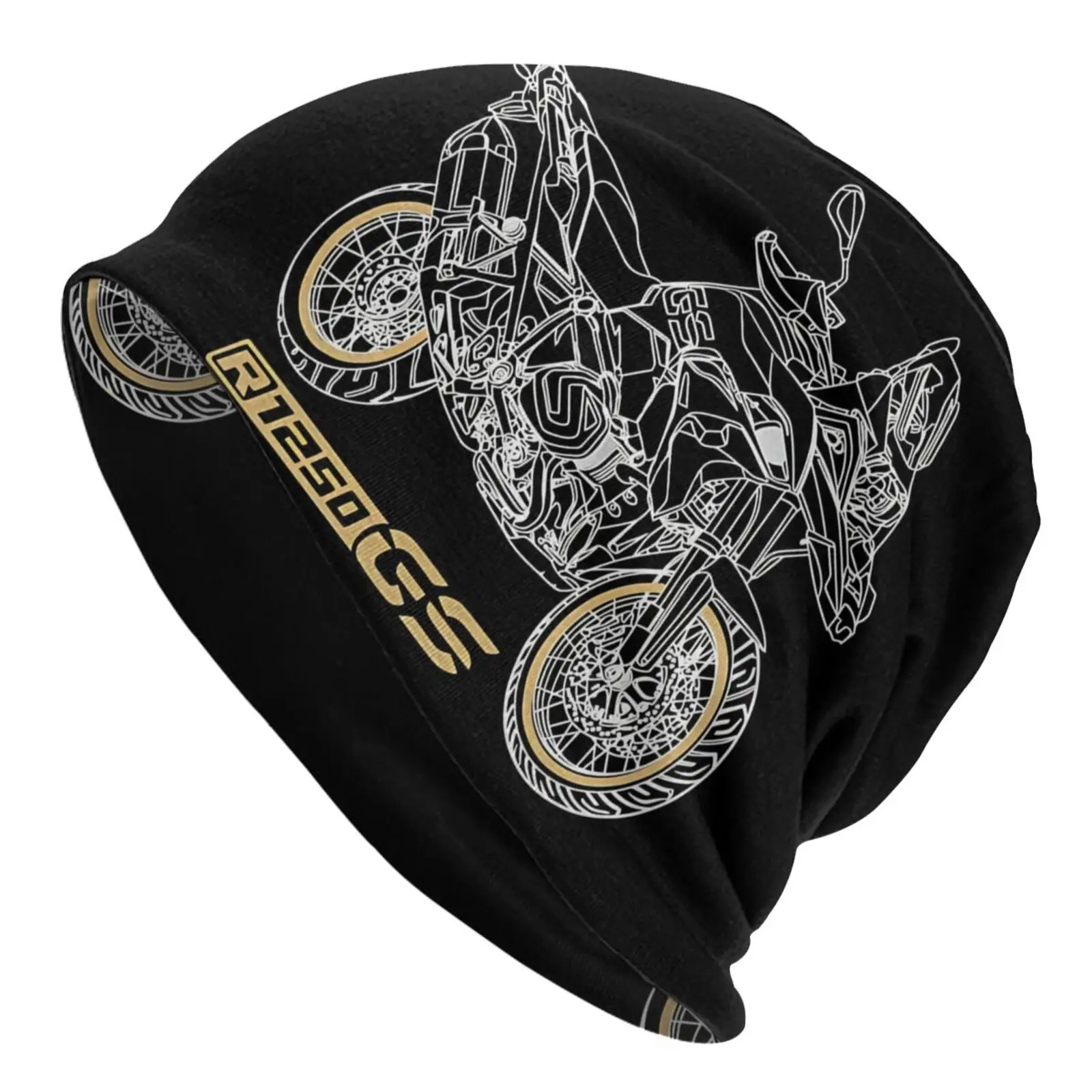 Bonnet Hats Motorcycle Cartoon Men Women's GS 1250 R 1250 GS Black Thin Cap Hip Hop Skullies Beanies Caps