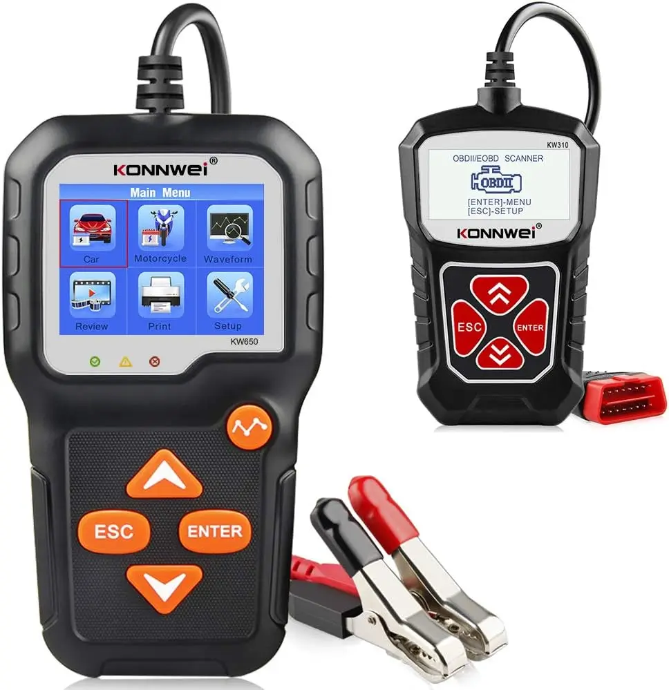

Тестер батареи KW650 + сканер KW310 OBD2