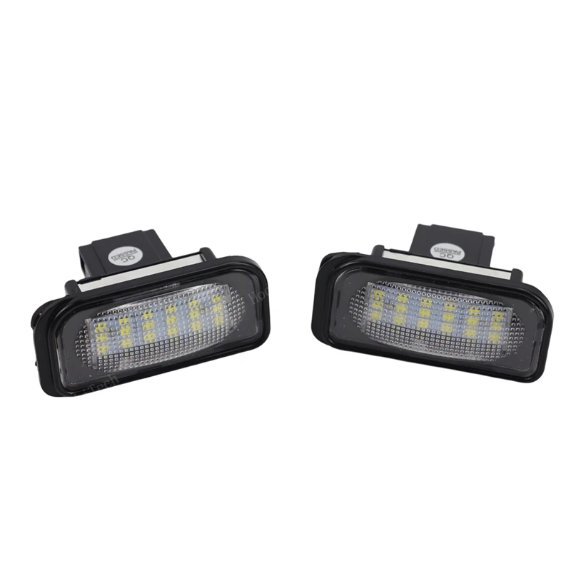 แผ่นเรืองแสงป้ายทะเบียนรถ LED CANbus ตัวเลข2x สำหรับ Mercedes Benz C-Class W203 4ประตู2001-2007 R230 W209 C209 A209 SL CLK Class