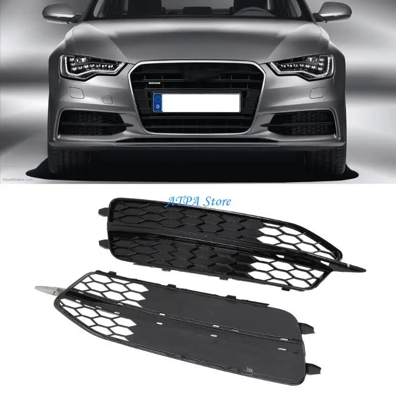 

U13C Fog Light Cover Vent Car Grilles for C7 4G0807681D 4G0807682D Bumper Lamp Cover