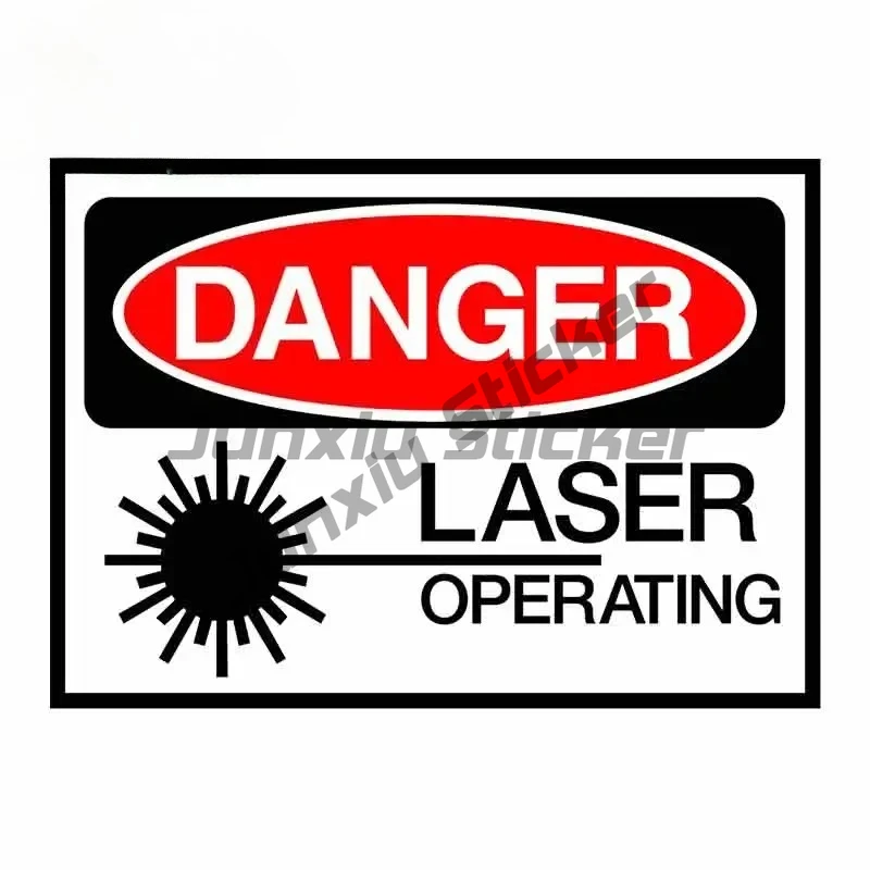 

For Laser Operating Beam Danger Vinyl Graphic Decal Repair Creative Stickers Suitable