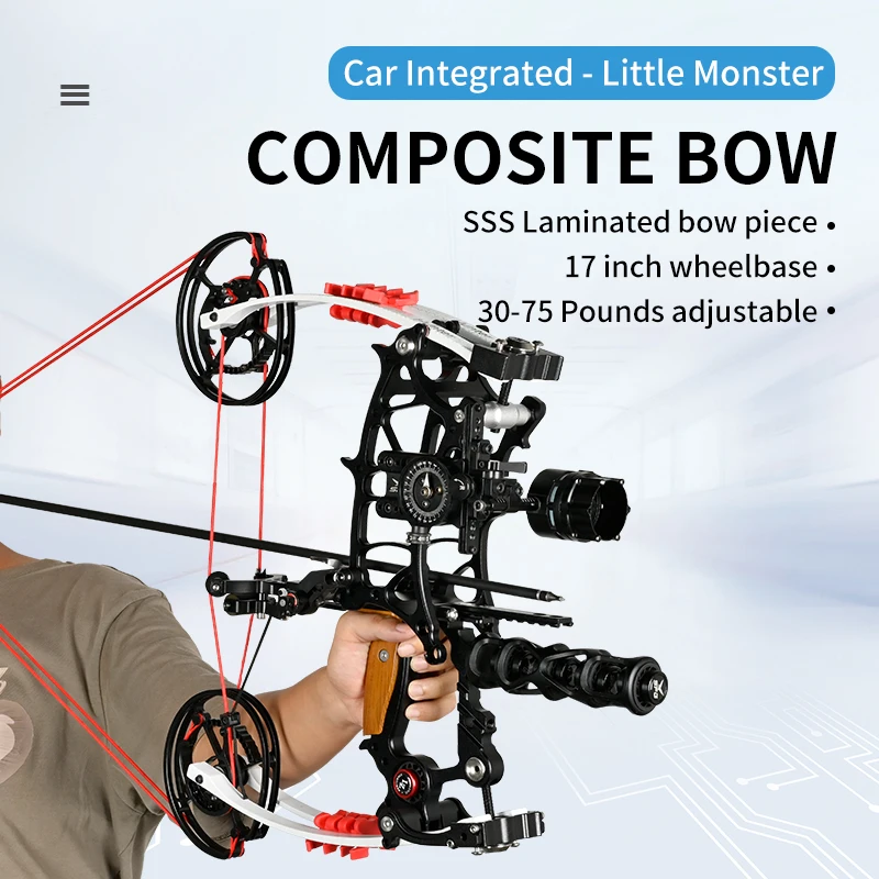 SPG Compound Bow Archery Hunting Fishing Bows and Arrow Sets Steel Ball Arrow Dual Use Adjustable Training Stabilizer Equipment