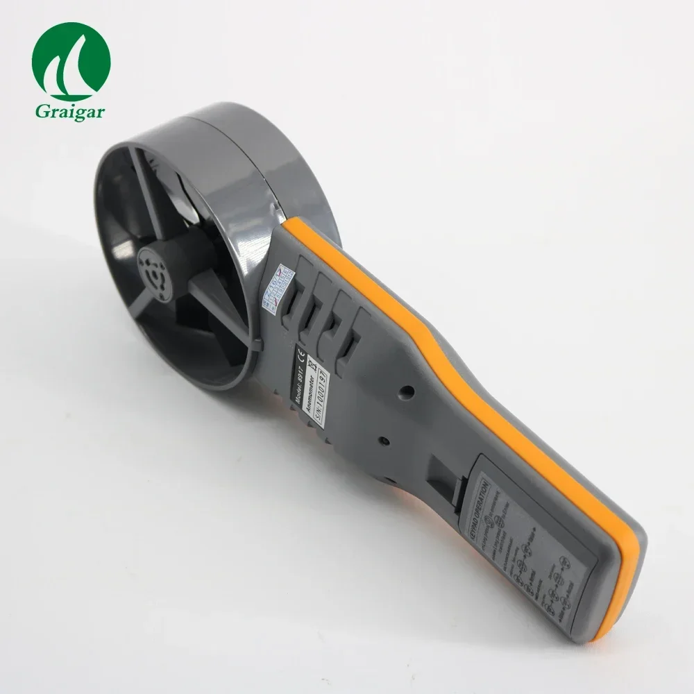 AZ8917 مقياس شدة الريح الرقمي لقياس سرعة الهواء والحجم ودرجة الحرارة والرطوبة ونقطة الندى ودرجة حرارة المصباح الرطب AZ 8917
