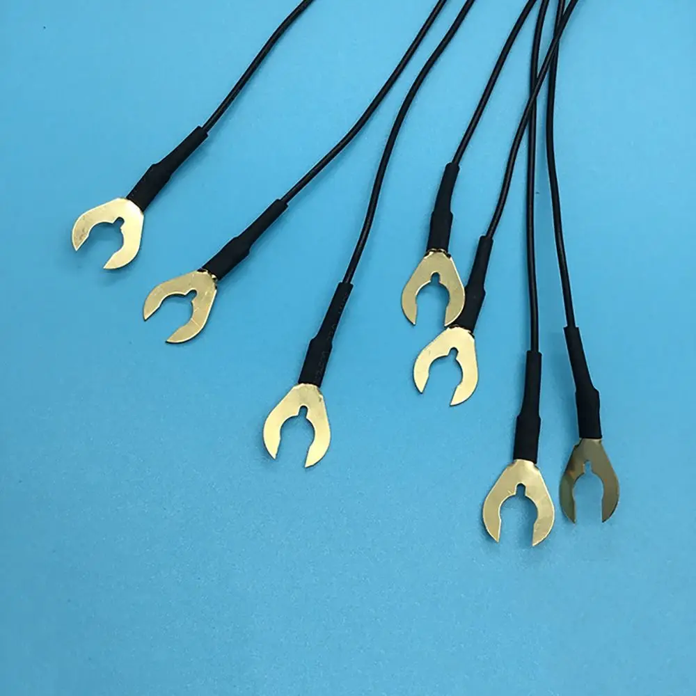 

100PCS Crab Feet Wire Connectors Brass 4.2 5.2 6.2 8.2 U-Type Terminals Insert Spade Crimp Terminator Connector