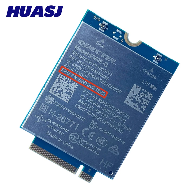 Imagem -03 - Módulo 4g Em05-g 5w10v25829 5w10v25860 5w11h85414 para Thinkpad Z13 Z16 T16 P16s Gen1 L14 L15 T14s L13 X13 Yoga P14s Gen3 Gen4