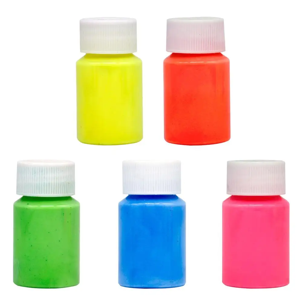 

5 Pcs Glow in the Dark Paint Luminous Coating Drawing Pigment Light Craft Diy Watercolor