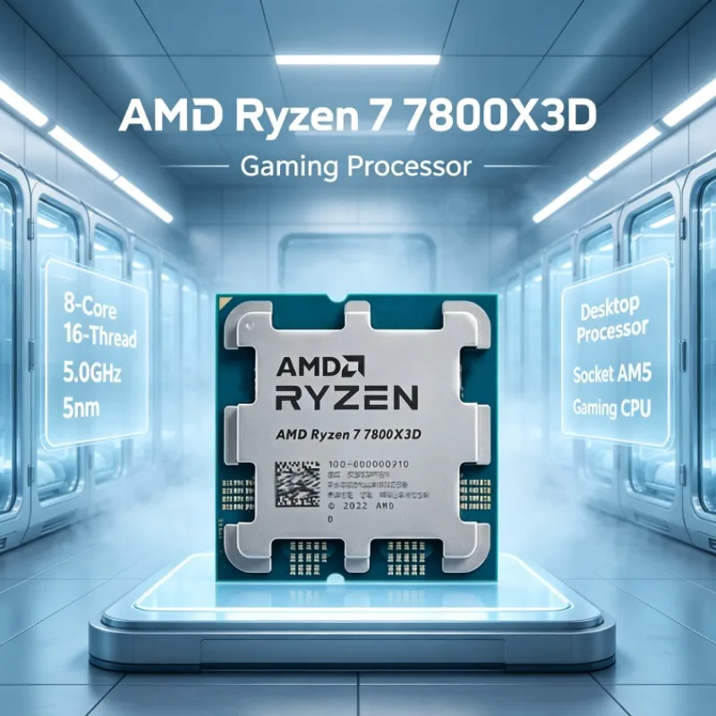 AMD Ryzen 7 7800X3D R7 7800X3D 5nm Desktop Processor 5.0GHz 8 Cores 16 Threads 96M Cache AM5