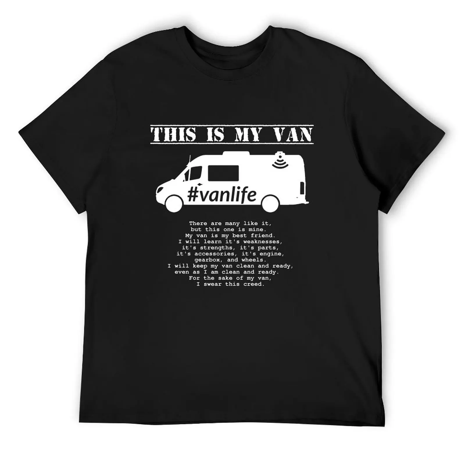 Vanlife Creed - Sprinter G2 T-Shirt boys animal print oversized graphic tee custom t shirt man clothes vintage t shirt men