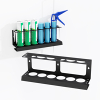 Heavy Duty Wall Mounted Tool Rack for Spray Tanks & Caulking Guns, Iron Garage Workshop Storage Organizer