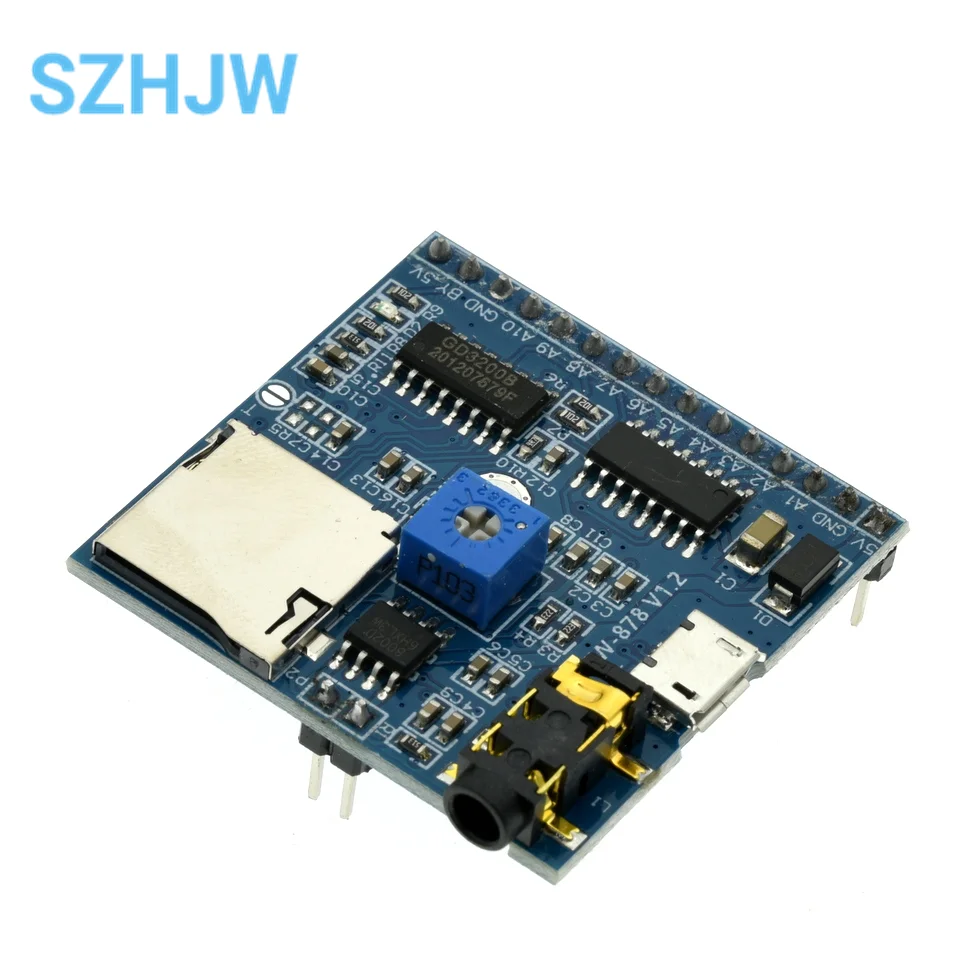 Voice Playback Module MP3 Prompt Trigger One Broadcast Once Announcer Compatible With Arduino