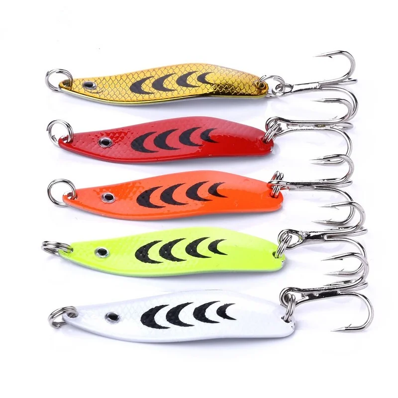 2023 NEW Trout Metal Fishing Lure Hard Spoon For Fishing Artificial Wobblers For Trolling Trout Spinners Spoon Bait Bass Pike