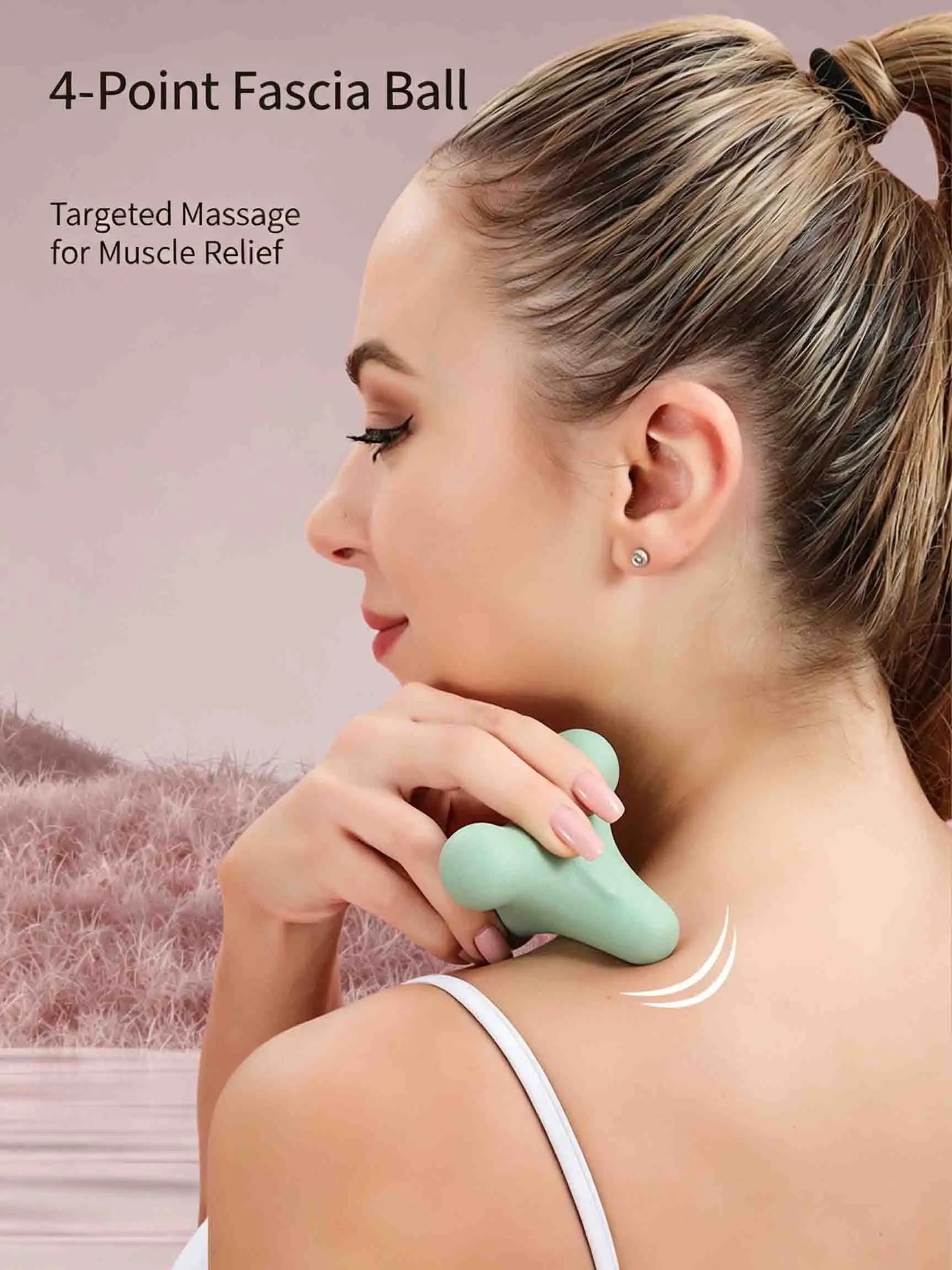 Portable Pocket Four Corner Fascia Massager Tool Deep Tissue Trigger Point Muscle Relief For Body Neck Shoulder Hand Foot Use