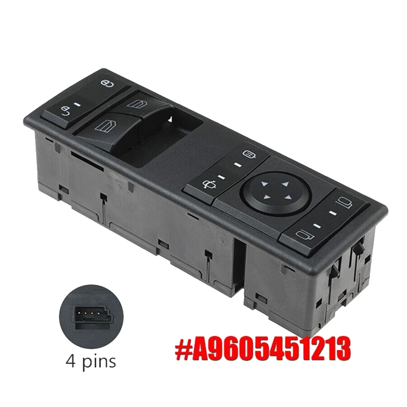 A9605451213 New Master Electric Window Switch Accessory For Mercedes Benz Actros