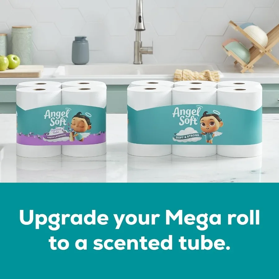 16 Mega Rolls Equivalent to 64 Regular Rolls for Home Use UltraSoft and Durable Toilet Tissue Ideal for Daily Bathroom Needs wi