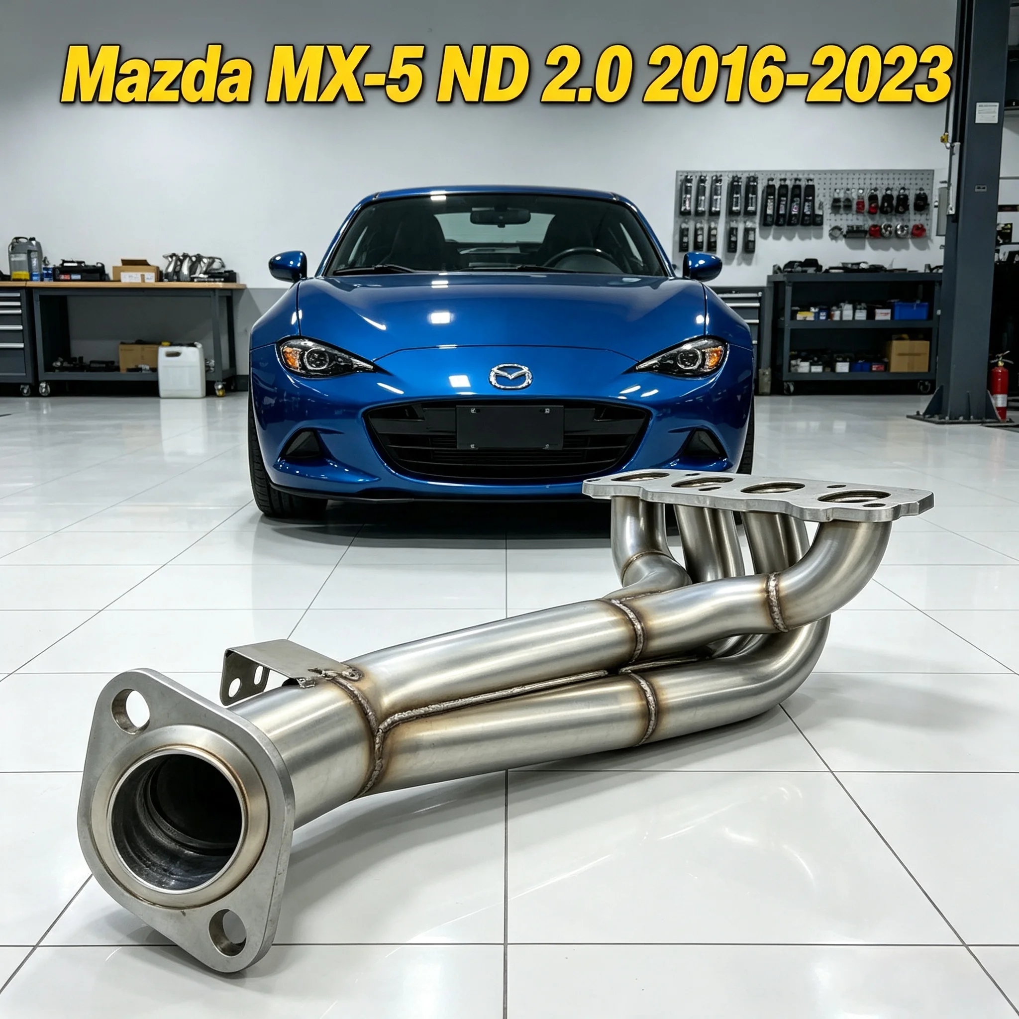Stainless Steel 421 Exhaust Collector Racing Performance Header Exhaust System For Mazda MX-5 ND 2.0 2016-2023