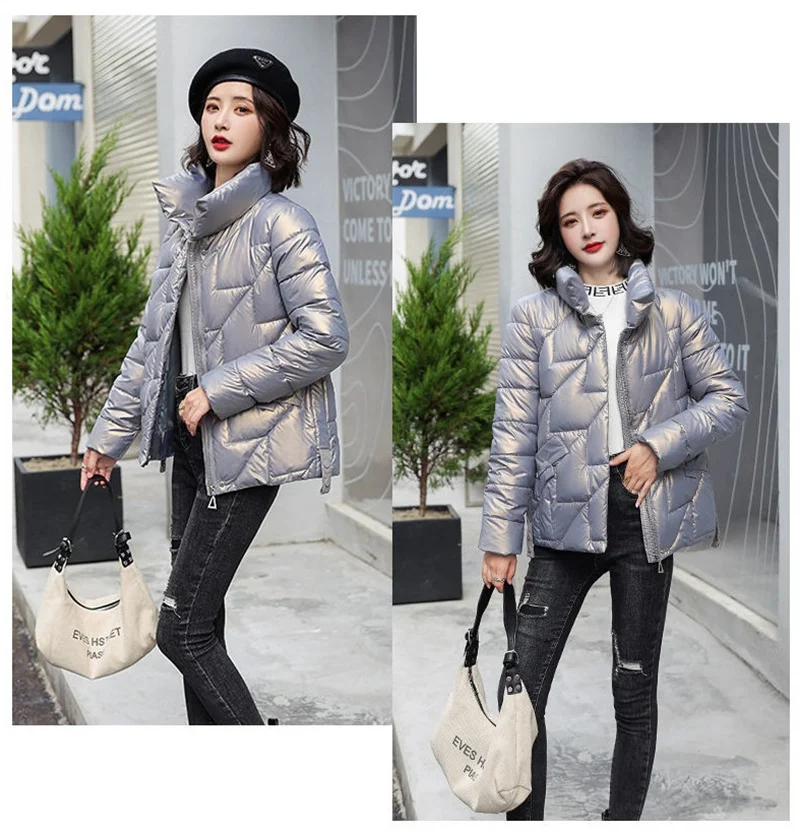 2026 New Winter Jacket Women Down Cotton Jacket Parkas Female Short Casual Loose Warm Cotton-padded Coat Outwear Parka Lady Top