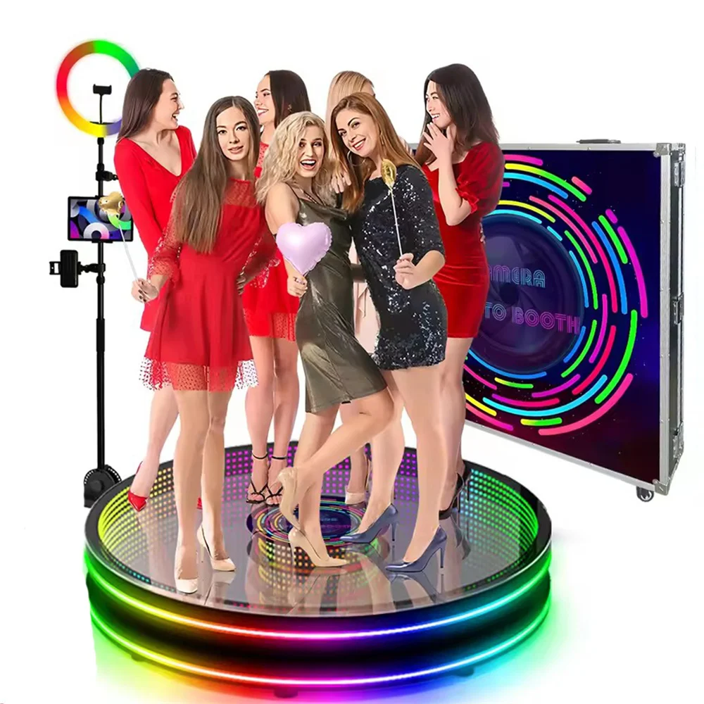 Tragbare Selfie-LED-Spiegelglas-360-Fotokabine 360-Videokabine mit kostenlosem