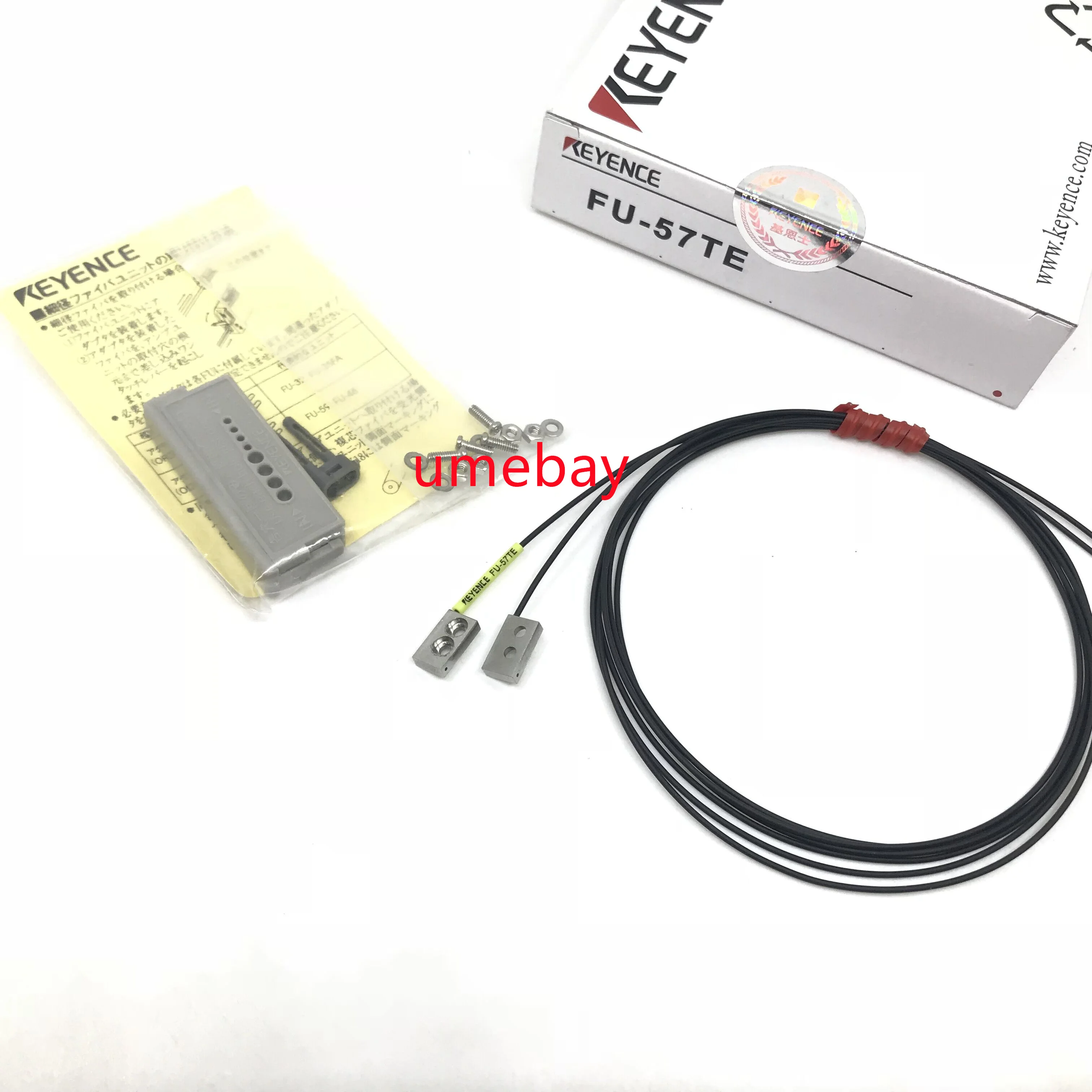 1 piece ，  FU-55   FU-56  FU-56TZ     FU-57TE    FU-57TZ    FU-58    FU-58U  FU-59  FU-59U ， Keyence fiber optic sensor。