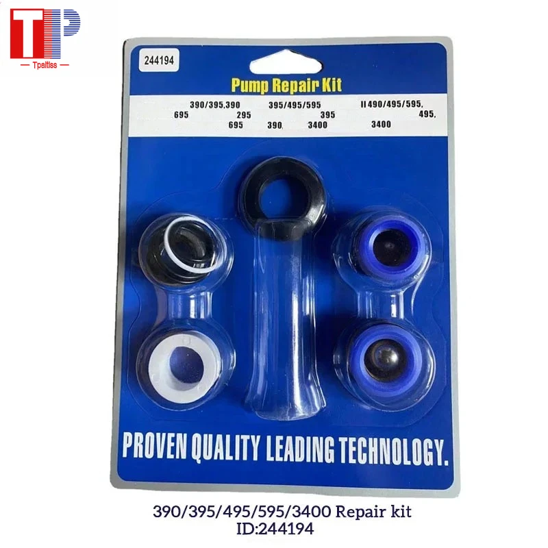 

1/2/4PCS 244194 Aftermarket Airless Spray Pump Repair Kit for Gro Sprayer 244194 Spay Gun 390 395 490 495 595
