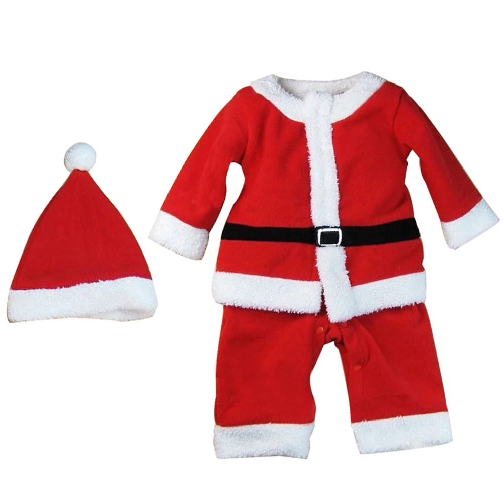 قبعة عيد الميلاد لحديثي الولادة من القطن للتسلق، بدلة أطفال ناعمة قابلة للتنفس مثالية لحفلات العطلات
