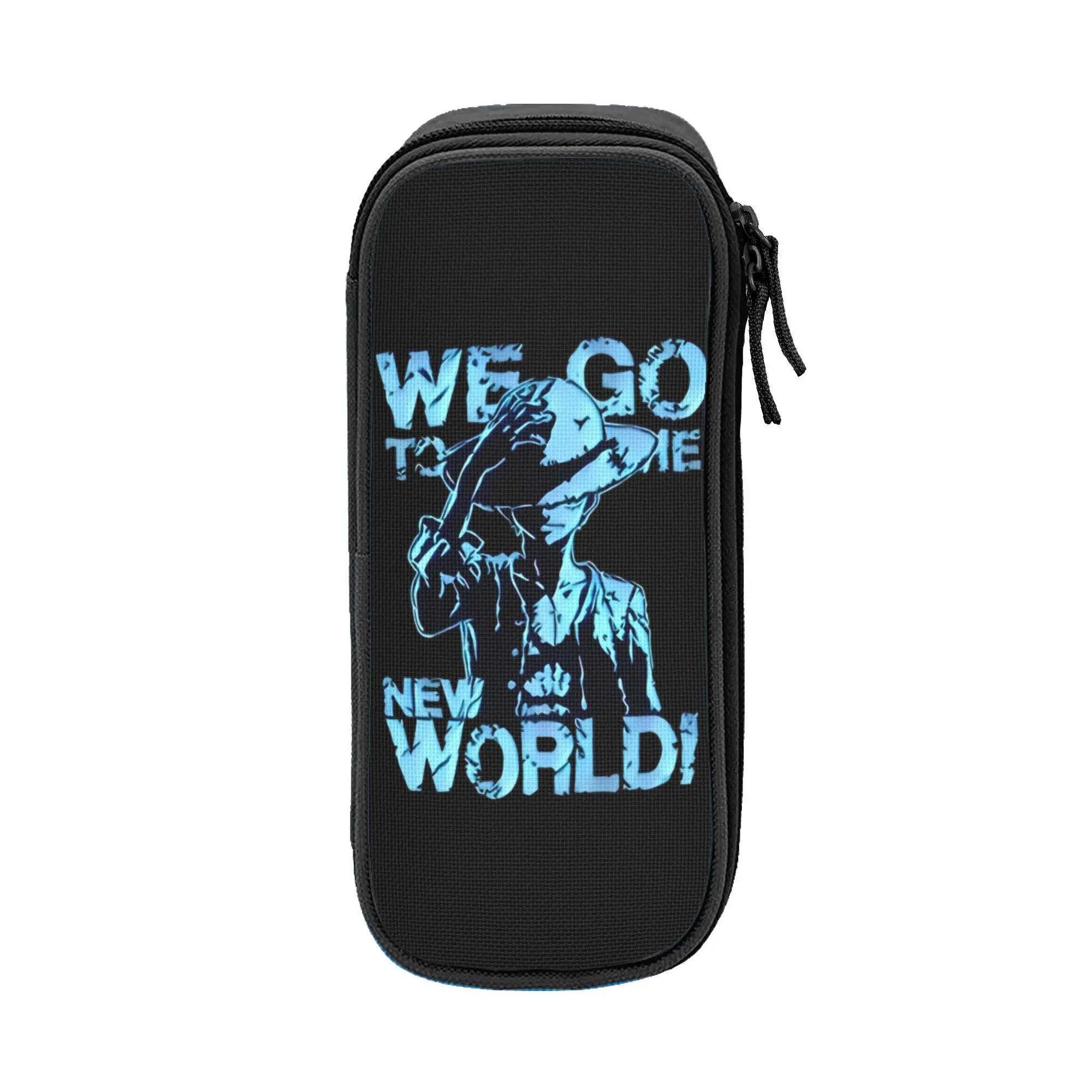 

Fun o-one-piece-e onepiece luffys Pencil Case Pencilcases Pen Box Kids Large Storage Bags Office Zipper Stationery