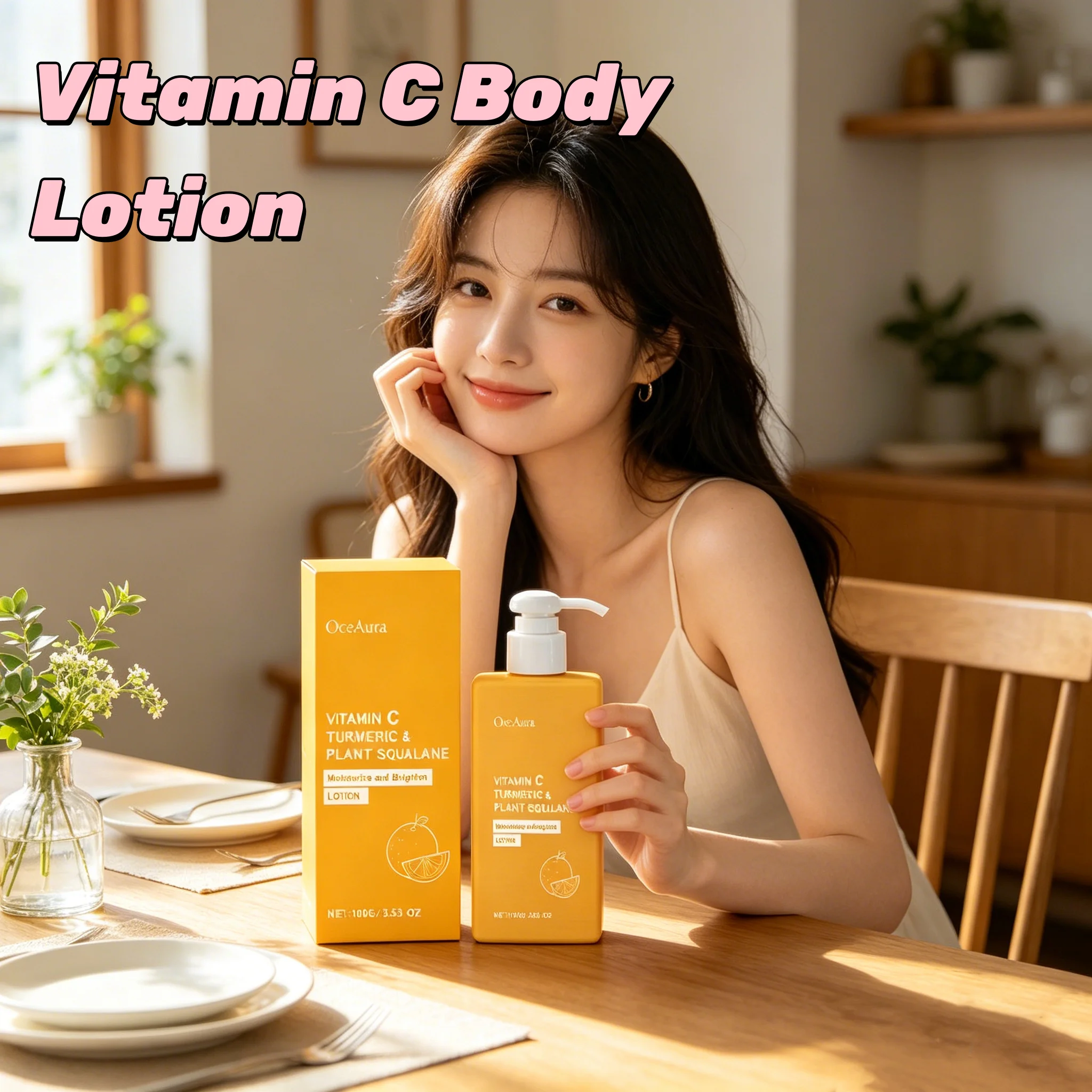 OCEAURA Vitamin C Body Cream Hydration Brighten Skin Relieve Roughness Exfoliate Eliminate Fine Lines Wh-iten Body Nourish Cream