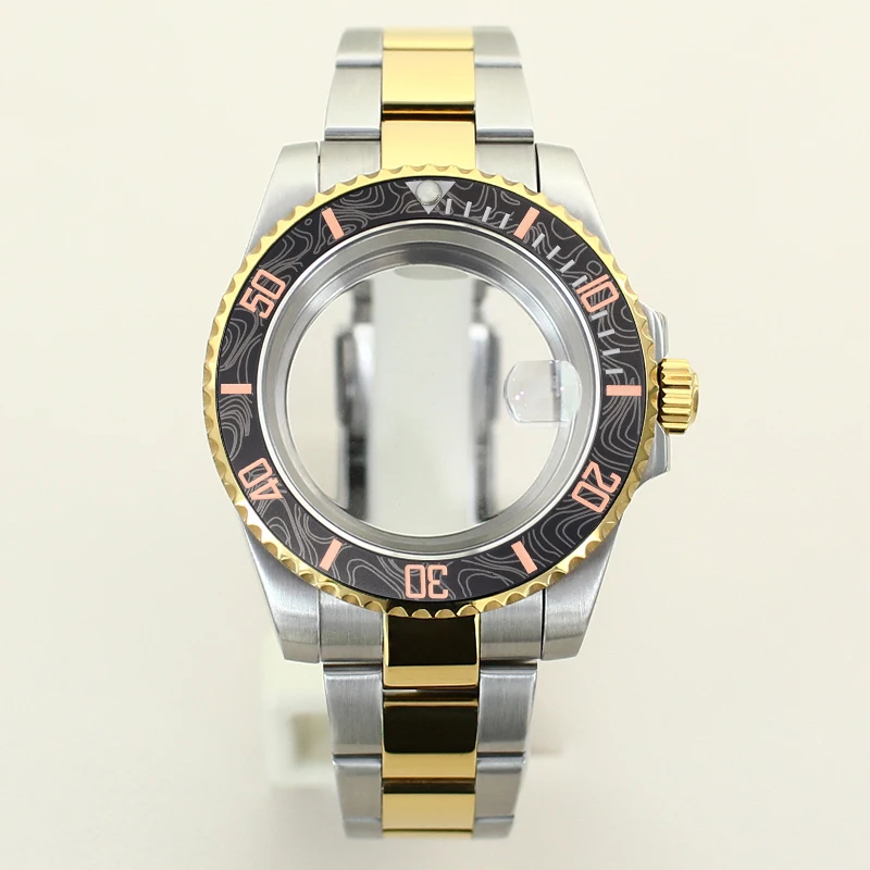 40mm 200m Waterproof for NH35 NH36NH38 Miyota8205 8215 ETA2824 Movt Steel Watch Case Oyster Bracelet Sapphire Glass Slide Buckle