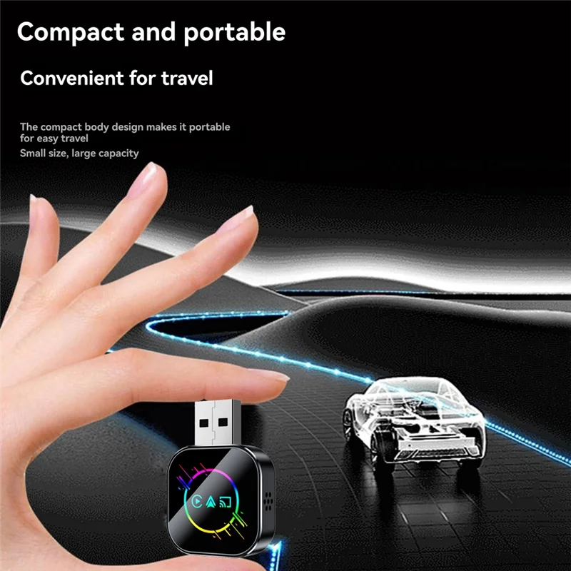 ABSY Wireless Carplay 3 In 1 Smart Mirror Link USB Dongle Adapter Wired Carplay Android Auto Plug And Play B