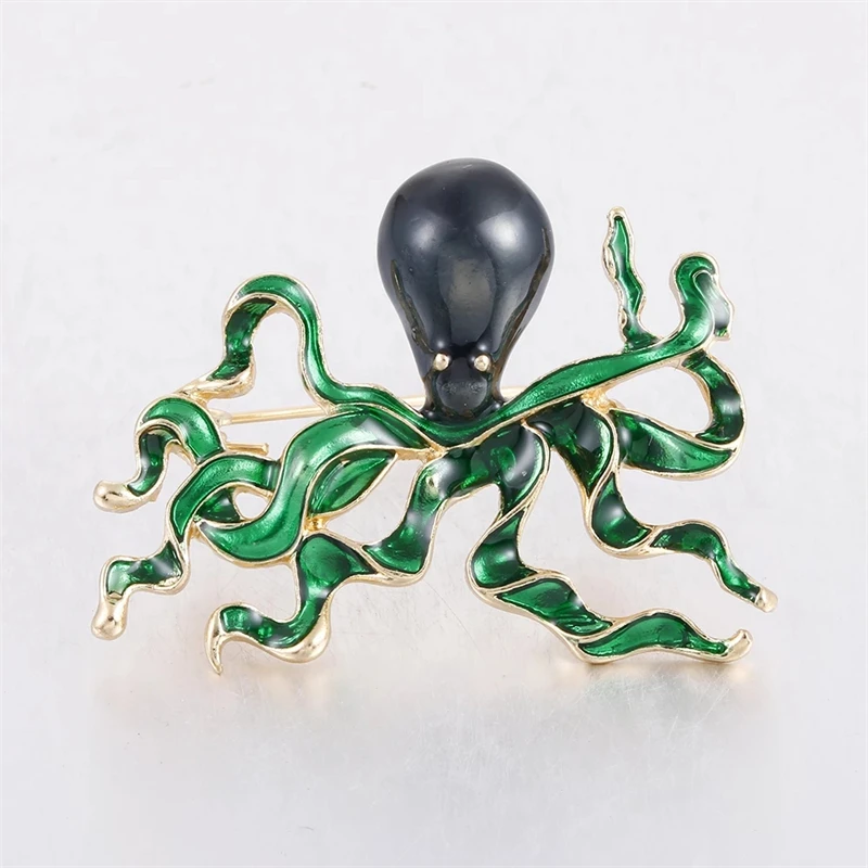 Creative Ocean Octopus Brooch Women Children Party Sea Animal Brooch Accessories Gift Funny Small Accessories Good Gift image 3