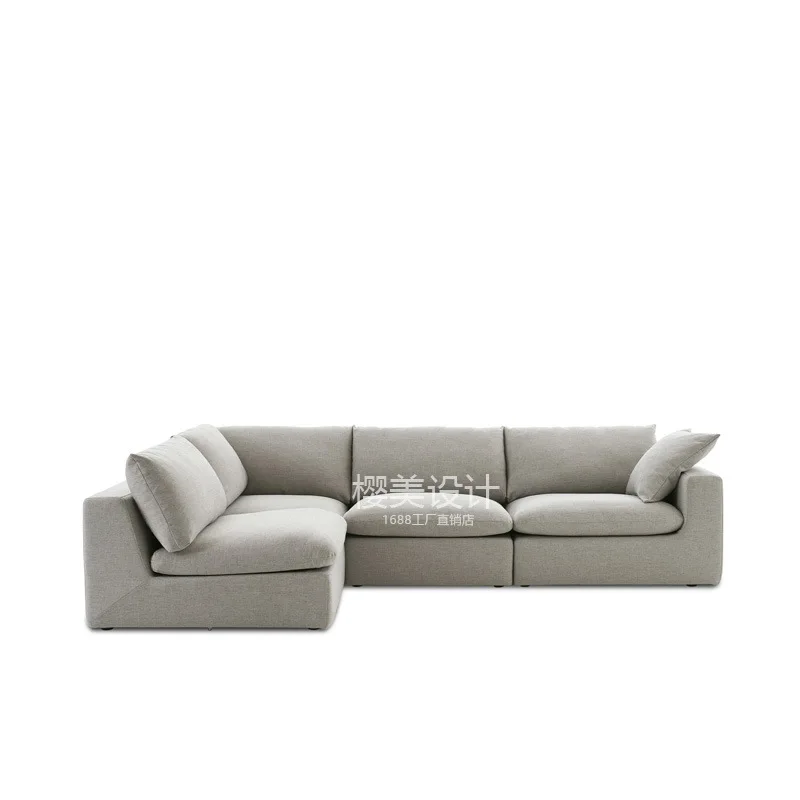 

Italian minimalist cloud fabric module sofa French medieval light luxury living