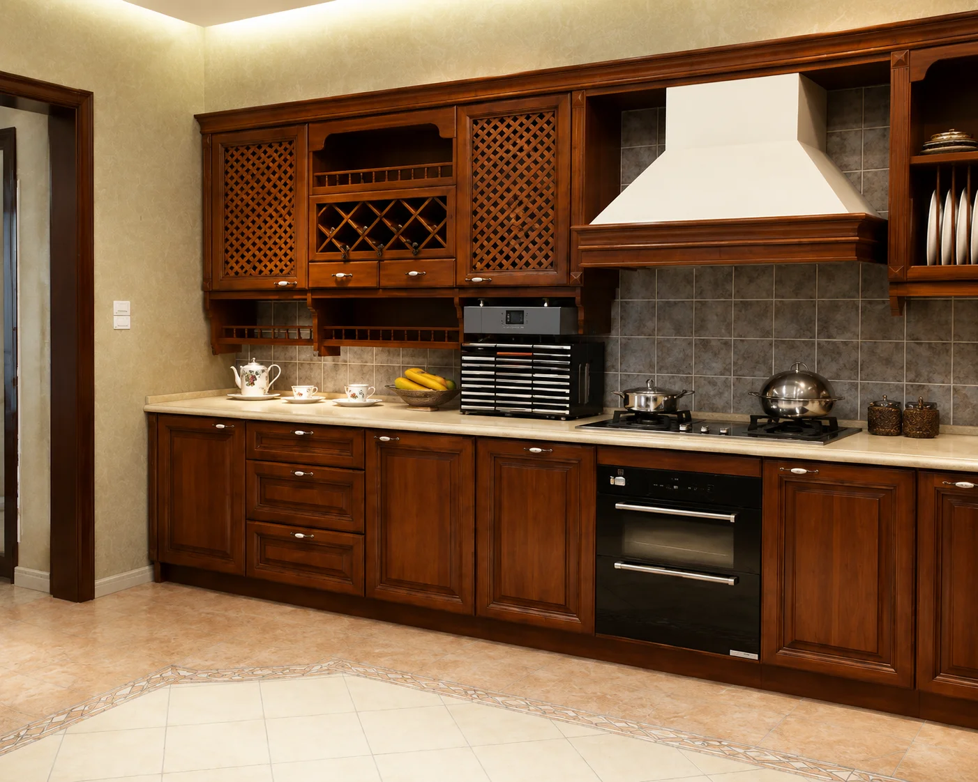 Classic Luxury Cherry wood solid wood cabinet