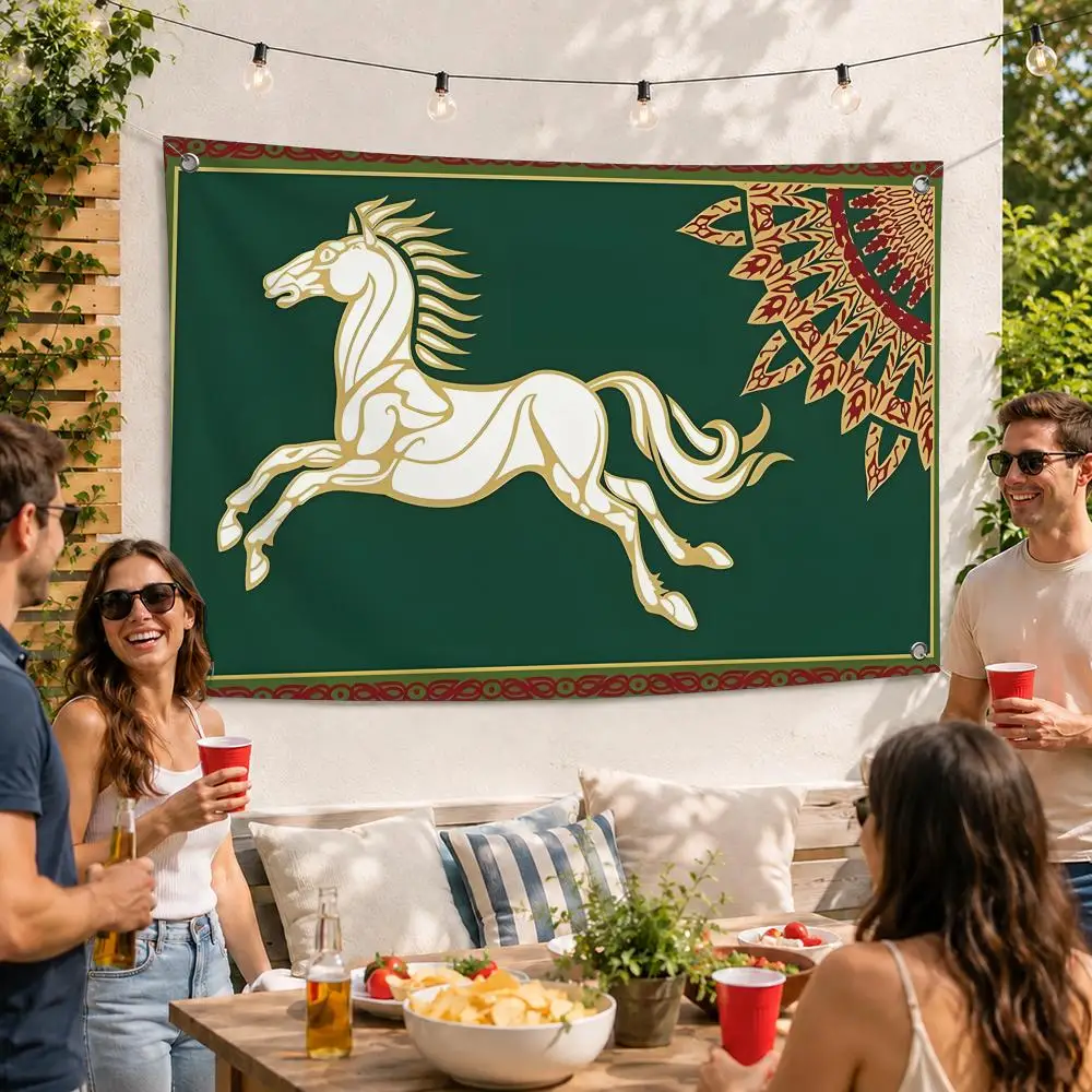 Rohan Warhorse Art Flags Durable Outdoor Indoor Festive Decoration Classic Design Wall Room Banner