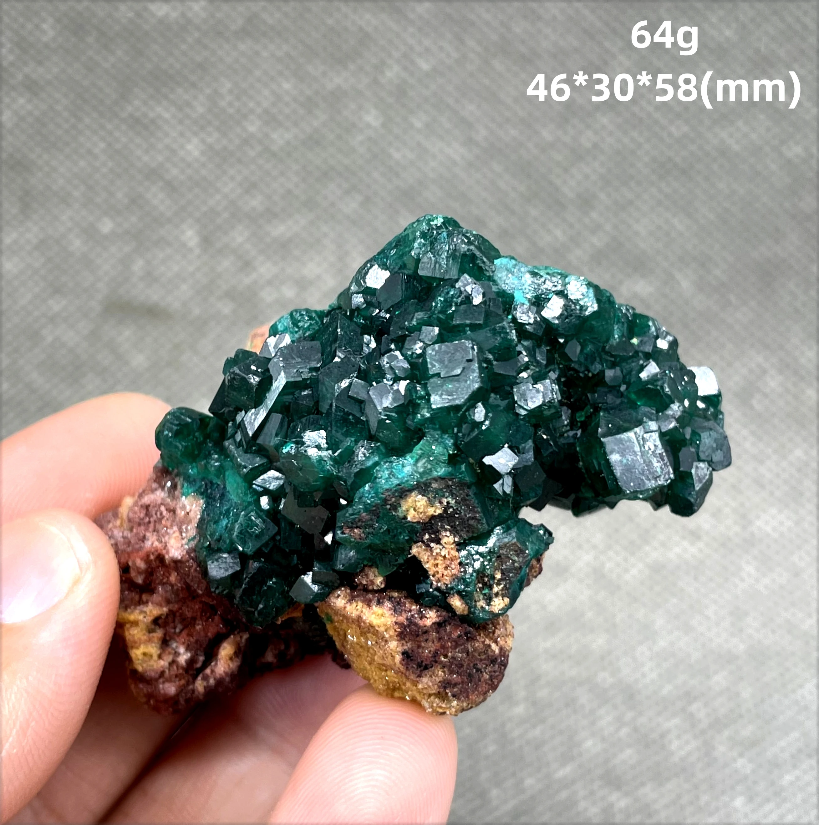 Very rare! 100% Natural Congo green Dioptase Mineral specimen stones and crystals quartz