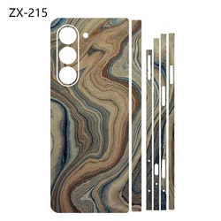 Oscar Sticker for Samsung Galaxy Z Fold 6 4 7 5 5G Back Screen Protector with Hing Side Skin 3 in 1 Protective Film Fold4