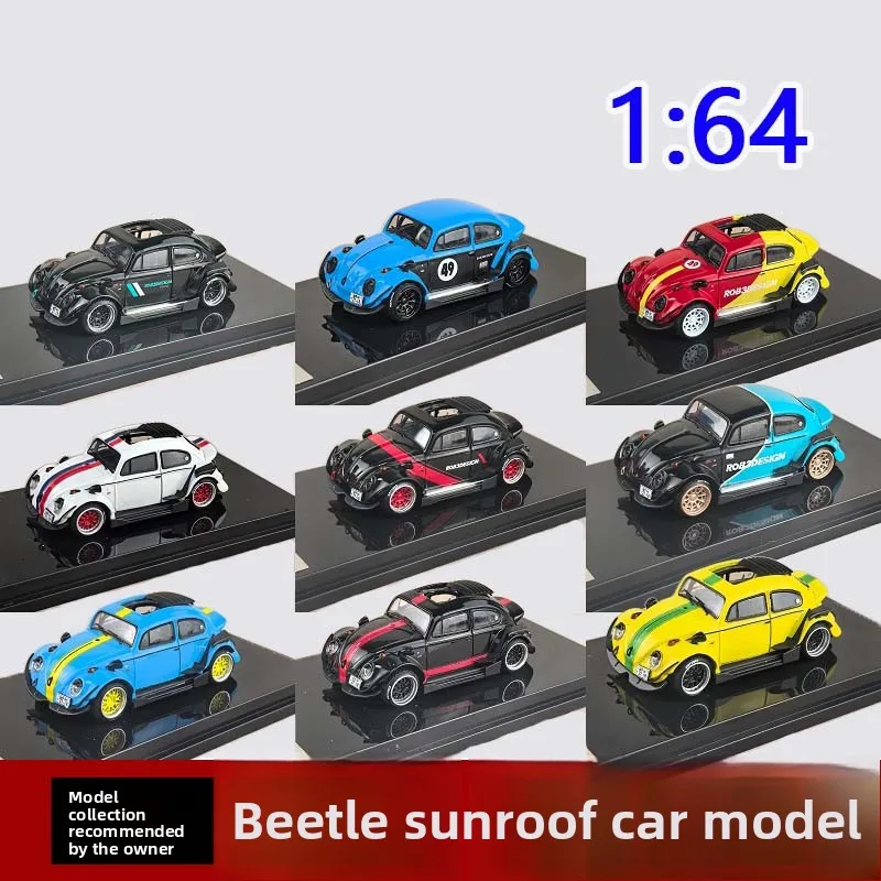 

Inspire 1:64 черный люк туристический автомобиль купе модель жук жук RWB для Volkswagen VW