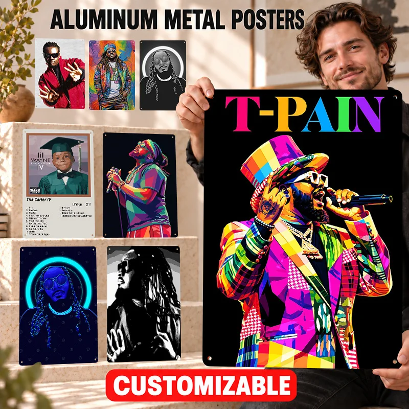 Tory Lanez Printed Posters Bold Decorative Graphic Collector Room Wall Art Customized Aluminum Metal Sign Memorable Decor Gift