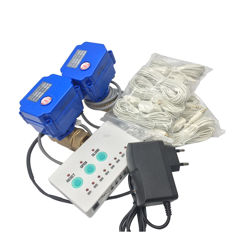 Katup Penghenti Kebocoran Air 5v 220v Dn8 Dn15 Dn20 Dn25 CWX-15N Katup Otomatis Listrik untuk Kebocoran Air