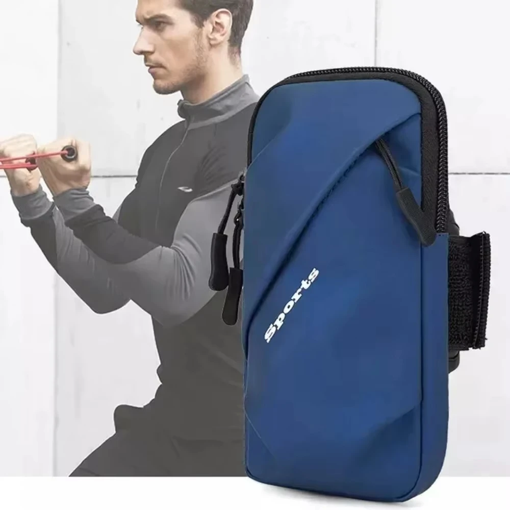Running Phone Holder Jogging Bags for iPhone Samsung Universal Waterproof PU Sports Armband Phones Arm Bag Running Accessory