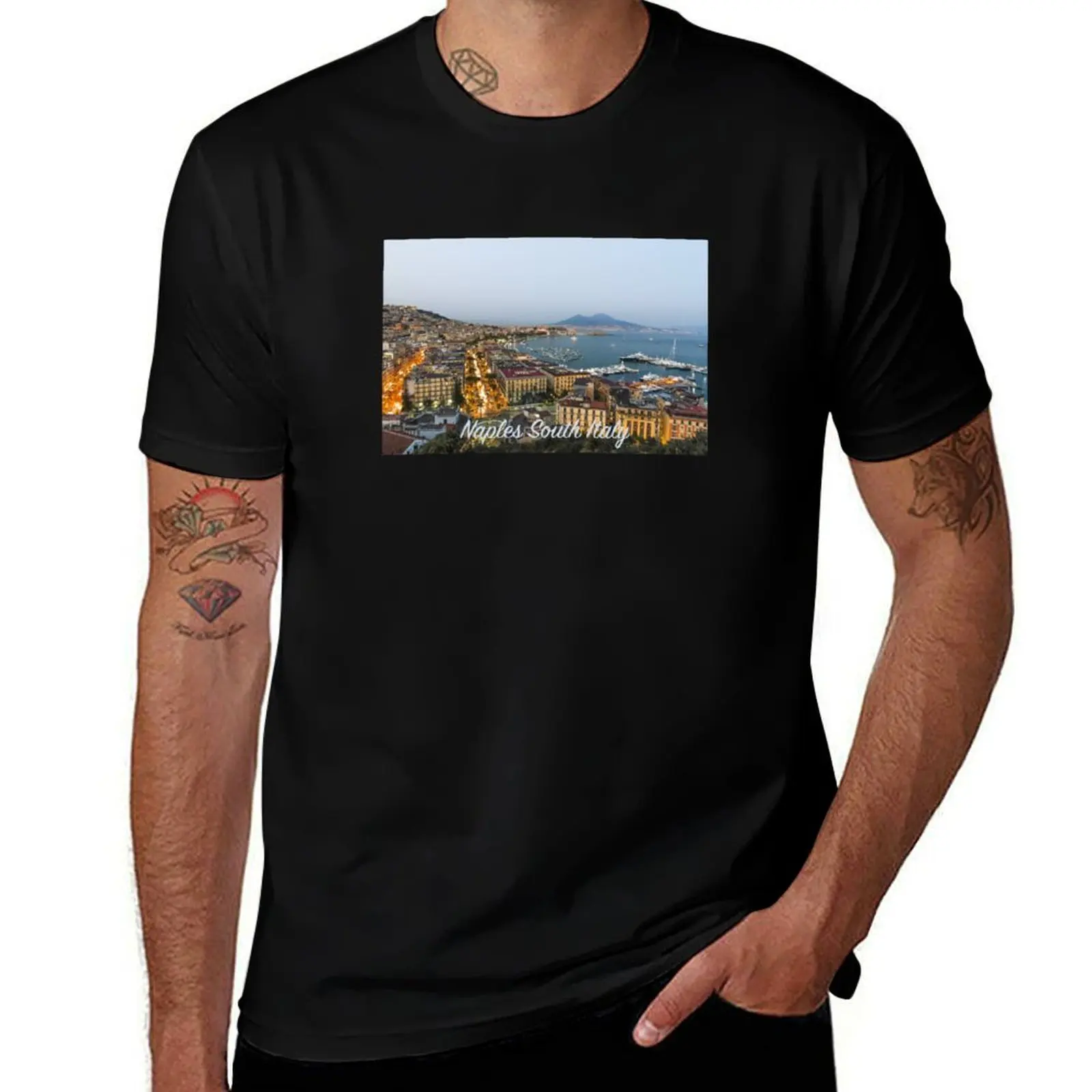 Naples South Italy T-Shirt All Match Print Short Sleeve Top