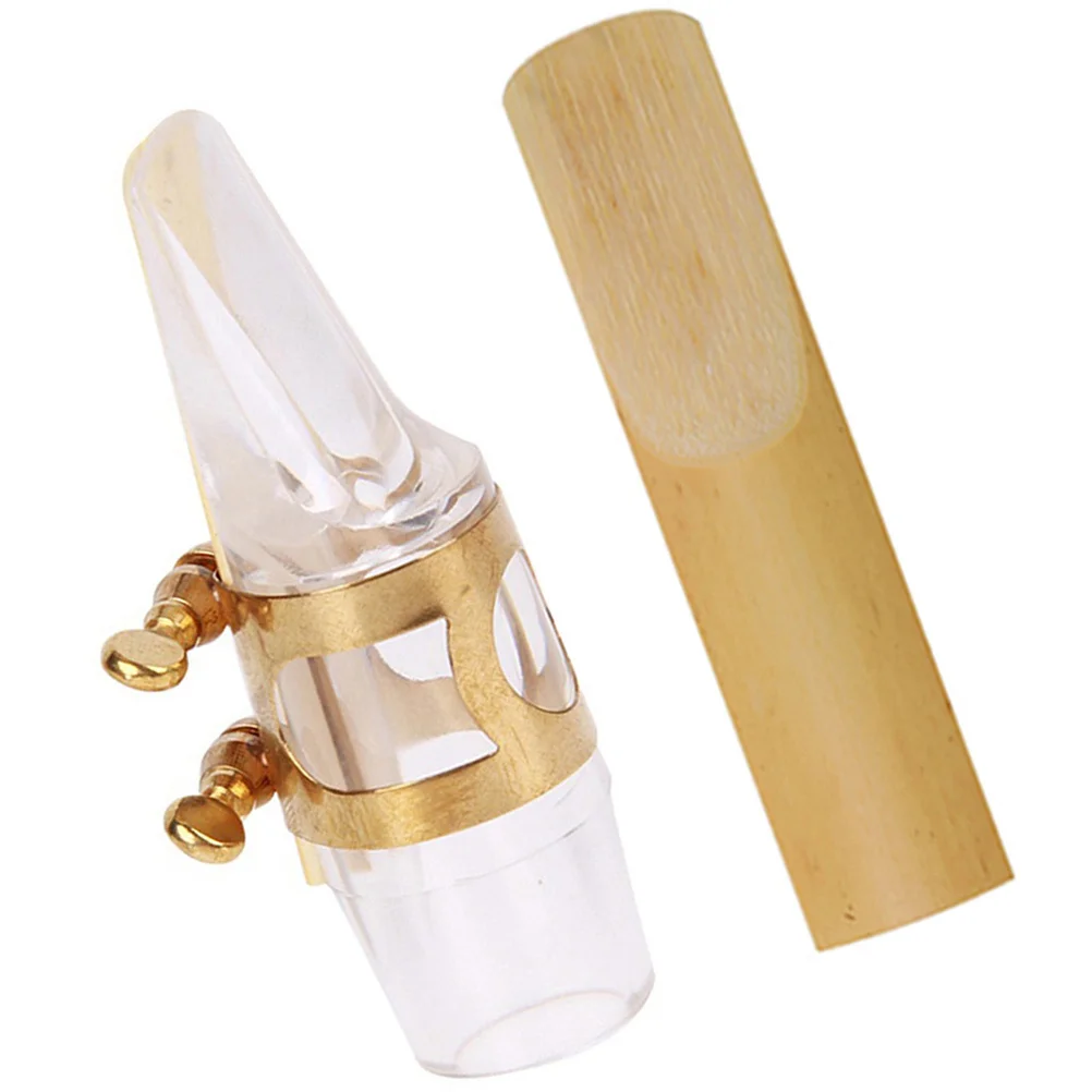 

1Set Professional Alto Sax Mouthpiece Kit Polished Surface Easy Assembly Sturdy Design Excellent Sound Alto Sax Accessories