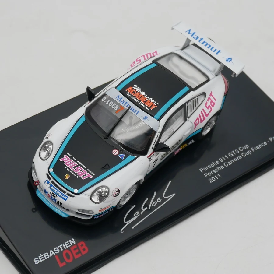 دييكاست Ixo 1:43 مقياس بورش 911 GT3 2011 لوب بورش رالي سيارة سبيكة نموذج سيارة تحصيل لعبة هدية تذكارية العرض