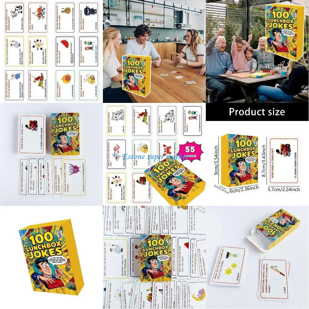 090B 100 قطعة بطاقة الفكاهة بطاقة دعائم النكتة العملية للحظة الترابط اليومية للضحك #1