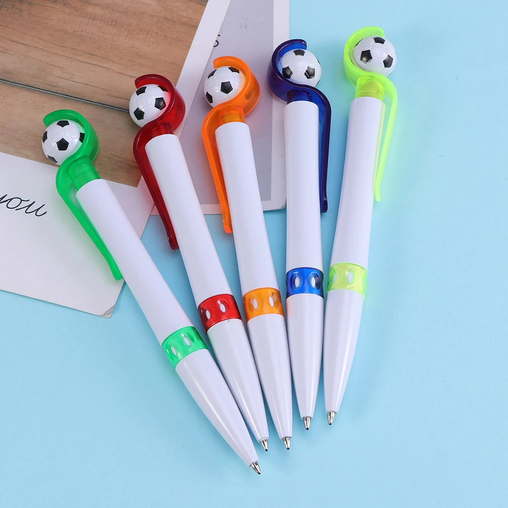 

10 Pcs Football Ballpoint Pens Cute Creative Design Smooth Writing Comfortable Grip Perfect for School Office Home Gifts