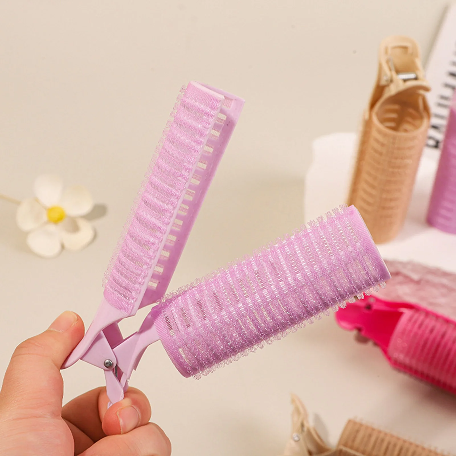 2pcs Air Bangs Curling Roller Elevate Hair Roots Volumize Hair Design Suitable for Thick Thin Hair Styling Accessories