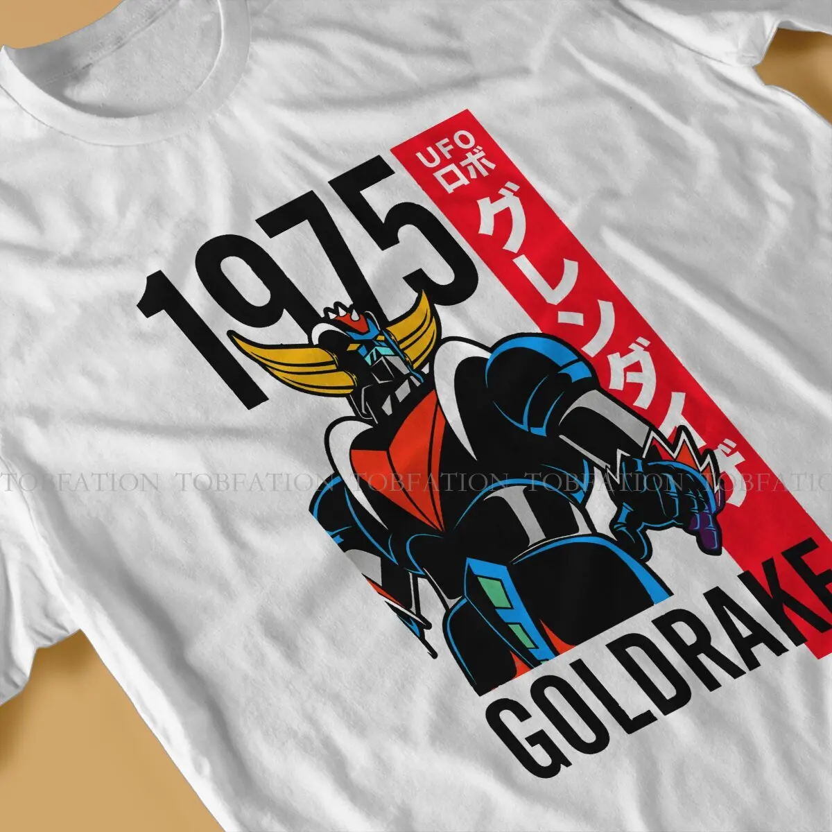 Anime UFO Robot Grendizer Actarus Goldrake 1975 cotone T Shirt Vintage Graphic maglietta da uomo o-collo abbigliamento da uomo