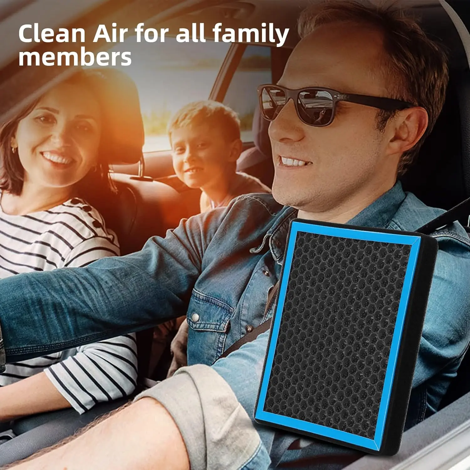 Car Cabin Air Filter with Activated Carbon For VW ID4 ID.3 ID6 2023 2022 2021, Honeycomb Mesh Fragrance Conditioner Refresh